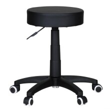 Sitzhocker >SPM1.036< in Schwarz - 55x50cm (HxD)