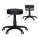 Sitzhocker >SPM1.036< in Schwarz - 55x50cm (HxD)