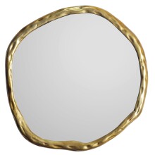 Spiegel >WL7.098< in Goldfarbig - 60x60x3 (BxHxT)