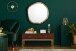 Spiegel >WL7.098< in Goldfarbig - 60x60x3 (BxHxT)