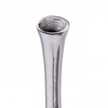 Dekovase >BOTTLE< in Silber, Aluminium  - 13x100x13cm (BxHxT)