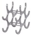 Flaschenregal >WL1.252< in Silber, aluminium  - 29x24x14cm (BxHxT)