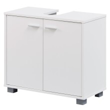 Waschbeckenunterschrank >WL1.344< in Weiß - 60x55x30cm (BxHxT)