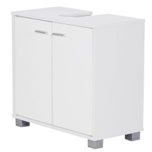 Waschbeckenunterschrank >WL1.344< in Weiß - 60x55x30cm (BxHxT)