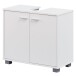 Waschbeckenunterschrank >WL1.344< in Weiß - 60x55x30cm (BxHxT)