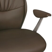 Chefsessel >SPM1.146< in Braun, Echtes Leder - 67x125x67cm (BxHxT)