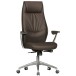 Chefsessel >SPM1.146< in Braun, Echtes Leder - 67x125x67cm (BxHxT)