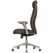 Chefsessel >SPM1.146< in Braun, Echtes Leder - 67x125x67cm (BxHxT)
