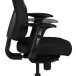 Bürostuhl >QENTIN< in Schwarz, Stoff - 63x149x63cm (BxHxT)