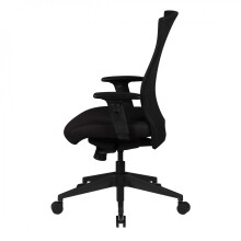 Bürostuhl >SPM1.275< in Schwarz, Stoff - 65x113x65cm (BxHxT)