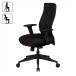 Bürostuhl >SPM1.275< in Schwarz, Stoff - 65x113x65cm (BxHxT)