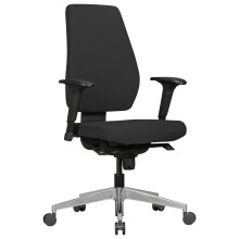 Chefsessel >DARIUS< in Schwarz, Stoff...
