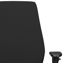 Chefsessel >DARIUS< in Schwarz, Stoff Fußkreuz: Aluminium - 63x119x70cm (BxHxT)