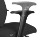 Chefsessel >DARIUS< in Schwarz, Stoff Fußkreuz: Aluminium - 63x119x70cm (BxHxT)