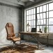 Chefsessel >MONTEREY< in Braun, Echtes Leder - 67x136x70cm (BxHxT)