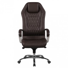 Chefsessel >MONTEREY< in Braun, Echtes Leder - 67x136x70cm (BxHxT)