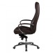 Bürostuhl >AUSTIN< in Braun, Echtes Leder - 68x130x70cm (BxHxT)