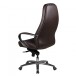 Bürostuhl >AUSTIN< in Braun, Echtes Leder - 68x130x70cm (BxHxT)