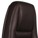 Bürostuhl >AUSTIN< in Braun, Echtes Leder - 68x130x70cm (BxHxT)