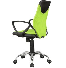 Bürostuhl >TERNI< in grün / schwarz, 100 % Nylon - 60x101x60cm (BxHxT)