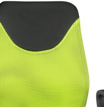 Bürostuhl >TERNI< in grün / schwarz, 100 % Nylon - 60x101x60cm (BxHxT)