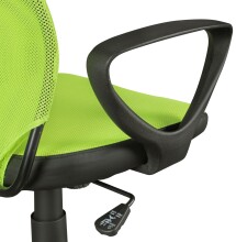 Bürostuhl >TERNI< in grün / schwarz, 100 % Nylon - 60x101x60cm (BxHxT)