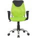 Bürostuhl >TERNI< in grün / schwarz, 100 % Nylon - 60x101x60cm (BxHxT)
