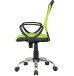 Bürostuhl >TERNI< in grün / schwarz, 100 % Nylon - 60x101x60cm (BxHxT)