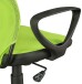 Bürostuhl >TERNI< in grün / schwarz, 100 % Nylon - 60x101x60cm (BxHxT)