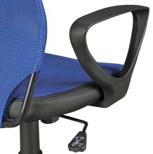 Bürostuhl >TERNI< in blau / schwarz, 100 % Nylon - 60x101x60cm (BxHxT)