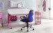 Bürostuhl >TERNI< in blau / schwarz, 100 % Nylon - 60x101x60cm (BxHxT)