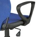 Bürostuhl >TERNI< in blau / schwarz, 100 % Nylon - 60x101x60cm (BxHxT)