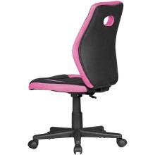 Bürostuhl >LUAN< in Schwarz / Pink - 63x103x63cm (BxHxT)