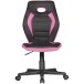 Bürostuhl >LUAN< in Schwarz / Pink - 63x103x63cm (BxHxT)