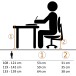 Bürostuhl >LUAN< in Schwarz - 63x103x63cm (BxHxT)