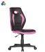 Bürostuhl >LUAN< Bezug Schwarz / Pink oder Schwarz / Blau - 63x103x63cm (BxHxT)