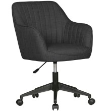 Bürostuhl >MIAMI< in Schwarz - 65x90x65 (BxHxT)