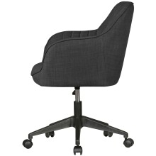 Bürostuhl >MIAMI< in Schwarz - 65x90x65 (BxHxT)