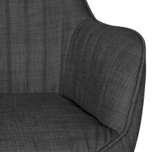 Bürostuhl >MIAMI< in Schwarz - 65x90x65 (BxHxT)