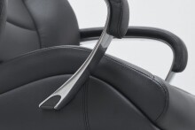 Gaming-Stuhl >SPM1.435< 120kg, Leder Schwarz - 67x137x67cm (BxHxT)