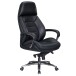 Gaming-Stuhl >SPM1.435< 120kg, Leder Schwarz - 67x137x67cm (BxHxT)