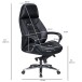 Gaming-Stuhl >SPM1.435< 120kg, Leder Schwarz - 67x137x67cm (BxHxT)