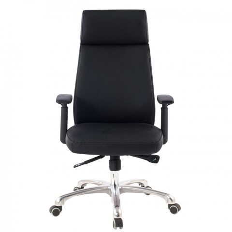 Chefsessel >PORTO< 120kg, Leder schwarz - 68x118x75cm (BxHxT)