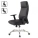 Chefsessel >PORTO< 120kg, Leder schwarz - 68x118x75cm (BxHxT)