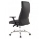 Chefsessel >PORTO< 120kg, Leder schwarz - 68x118x75cm (BxHxT)