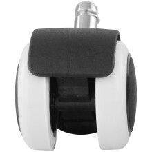 Stuhlrolle >PIN< (5stk) für Hartböden, in Schwarz, 100% Polyurethan - 5x5cm (HxD)