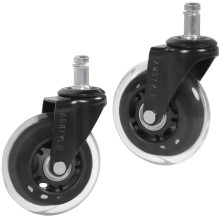 Stuhlrolle >SPM1.949< (5stk) Universalrollen, 100% Polyurethan - 3x7cm (BxD)