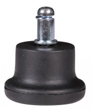 Bodengleiter >SPM1.915< (5stk) für Bürostühle, Schwarz, 100 % Polyurethan - 5x5cm (HxD)