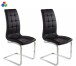 Freischwinger >Lyon< (2er-Set) in Schwarz oder Weiss - 52x101x54cm (BxHxT)