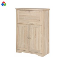 Sekretär >Nantes< in Eiche Dekor - 81x116x39cm...